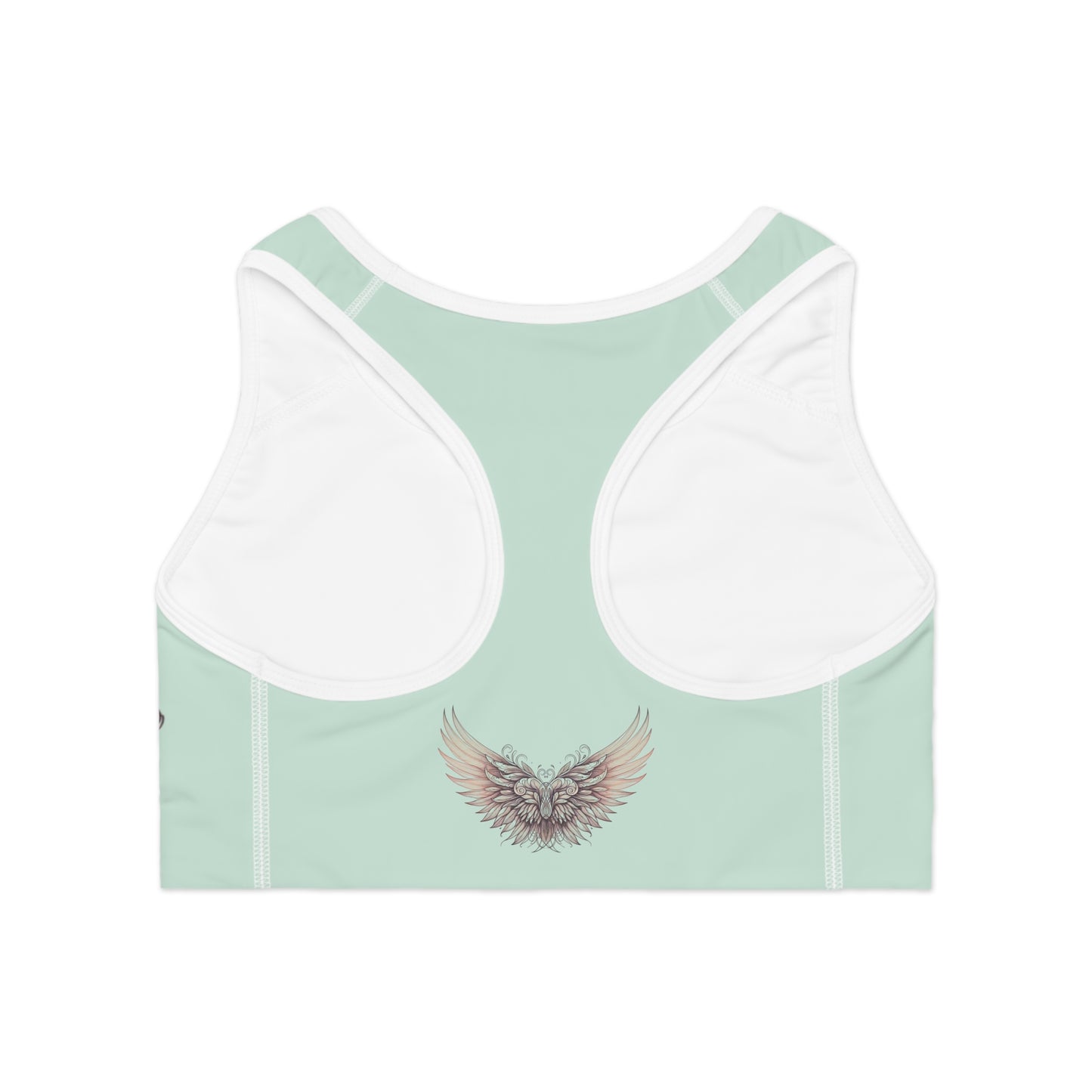 Elegant Winged Sports Bra - Fitness Apparel, Workout Gear, Activewear, Gift for Her, Gym Apparel