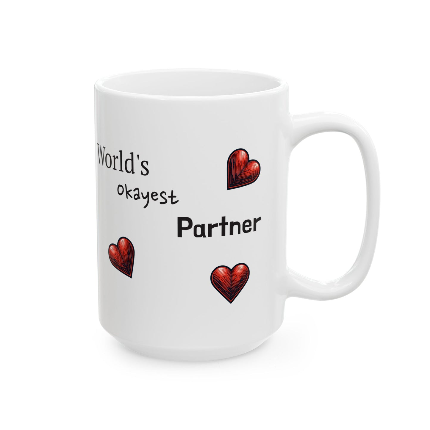 Valentines Day Ceramic Gift Mug, (11oz, 15oz) | Perfect Gift for Valentine's Day