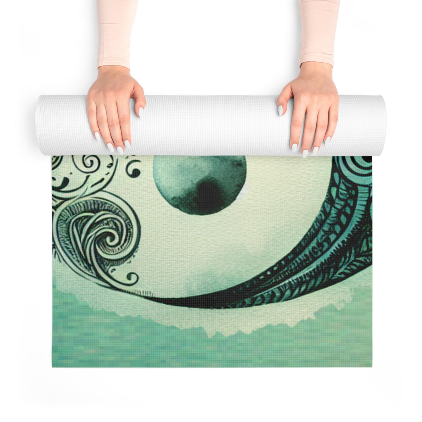 Zen Foam Yoga Mat, Mandala Design Yoga Mat, Eco-Friendly Yoga Mat, Meditation Mat, Gift for Yogi, Wellness Gift