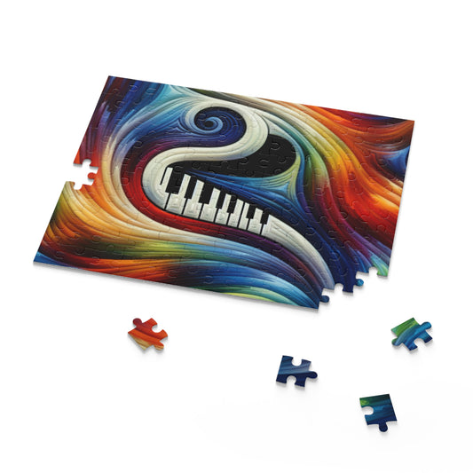 Musical Harmony Puzzle - 120, 252, 500-Piece | Colorful Art for Music Lovers, Family Game Night, Educational Gift, Home Decor