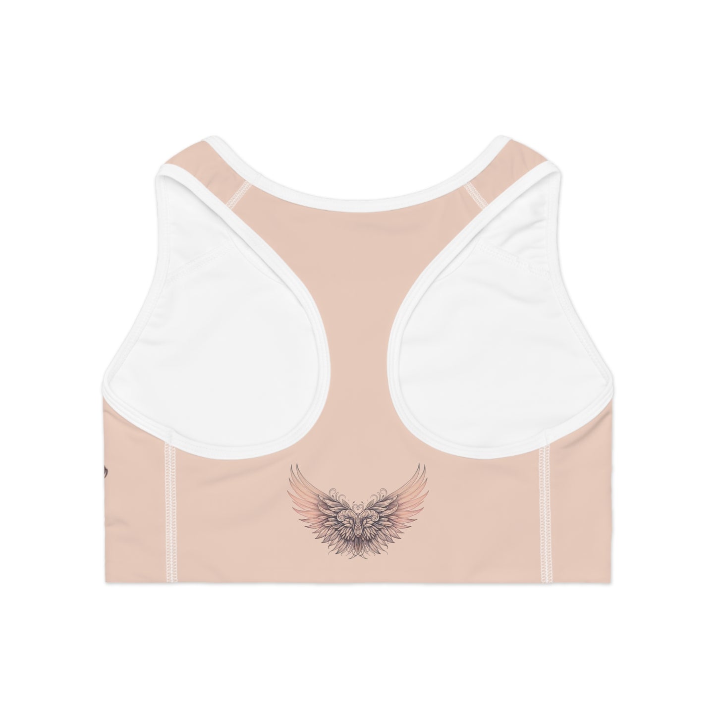 Elegant Winged Sports Bra - Ideal for Gym, Yoga, Running, Gifts for Fitness Lovers, Workout Apparel, Athleisure