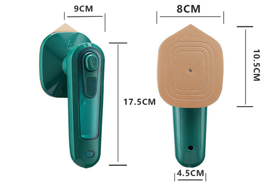 2-in-1 Handheld Garment Steamer & Iron - Portable Wet/Dry Steam Iron | Travel Clothes Steamer