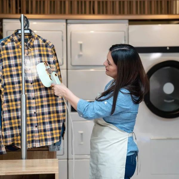 1200W Foldable Handheld Clothes Iron Steamer With Wet Dry Ironing Mode Portable Garment Steamer Travel Clothing Wrinkles Remover With Temperature Display