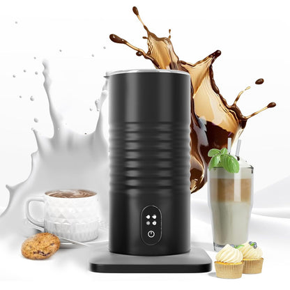 Automatic Milk Frother With Hot And Cold Milk Foam, Stainless Steel Inner Tank Milk Heater And Integrated Milk Frother