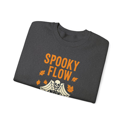Spooky Flow Halloween Sweatshirt - Cozy Fall Pullover | Unisex Haunted Autumn Crewneck