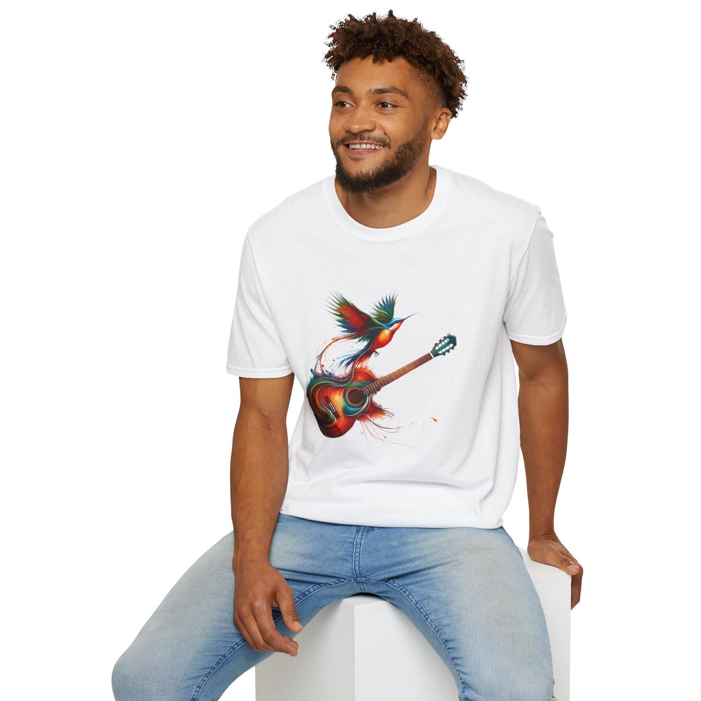 Vibrant Guitar Art T-Shirt | Perfect Music Lover Gift

