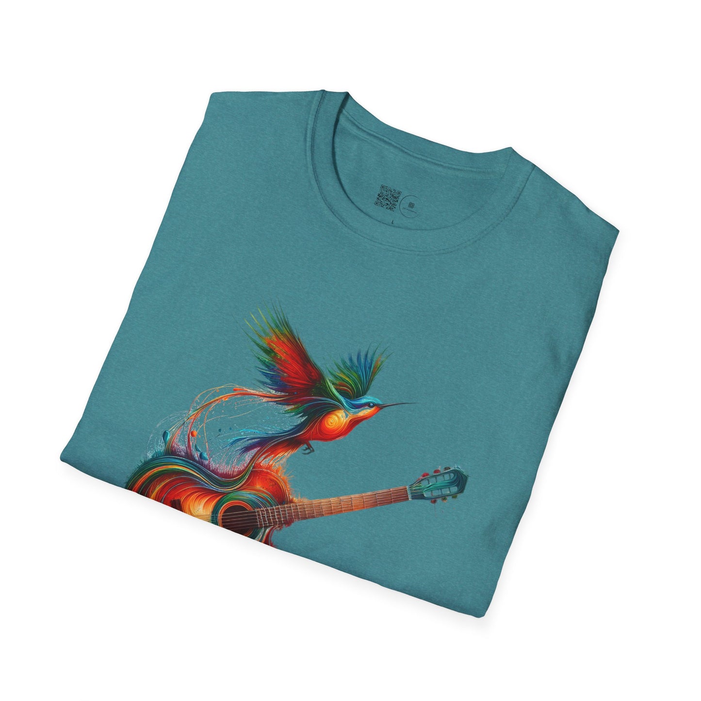 Vibrant Guitar Art T-Shirt - Unisex Music Lover Gift | Concert Festival Graphic Tee