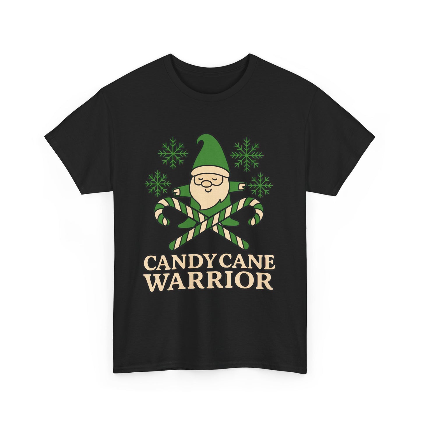 Candy Cane Warrior Christmas Shirt - Funny Yoga Holiday T-Shirt | Festive Fitness Gift