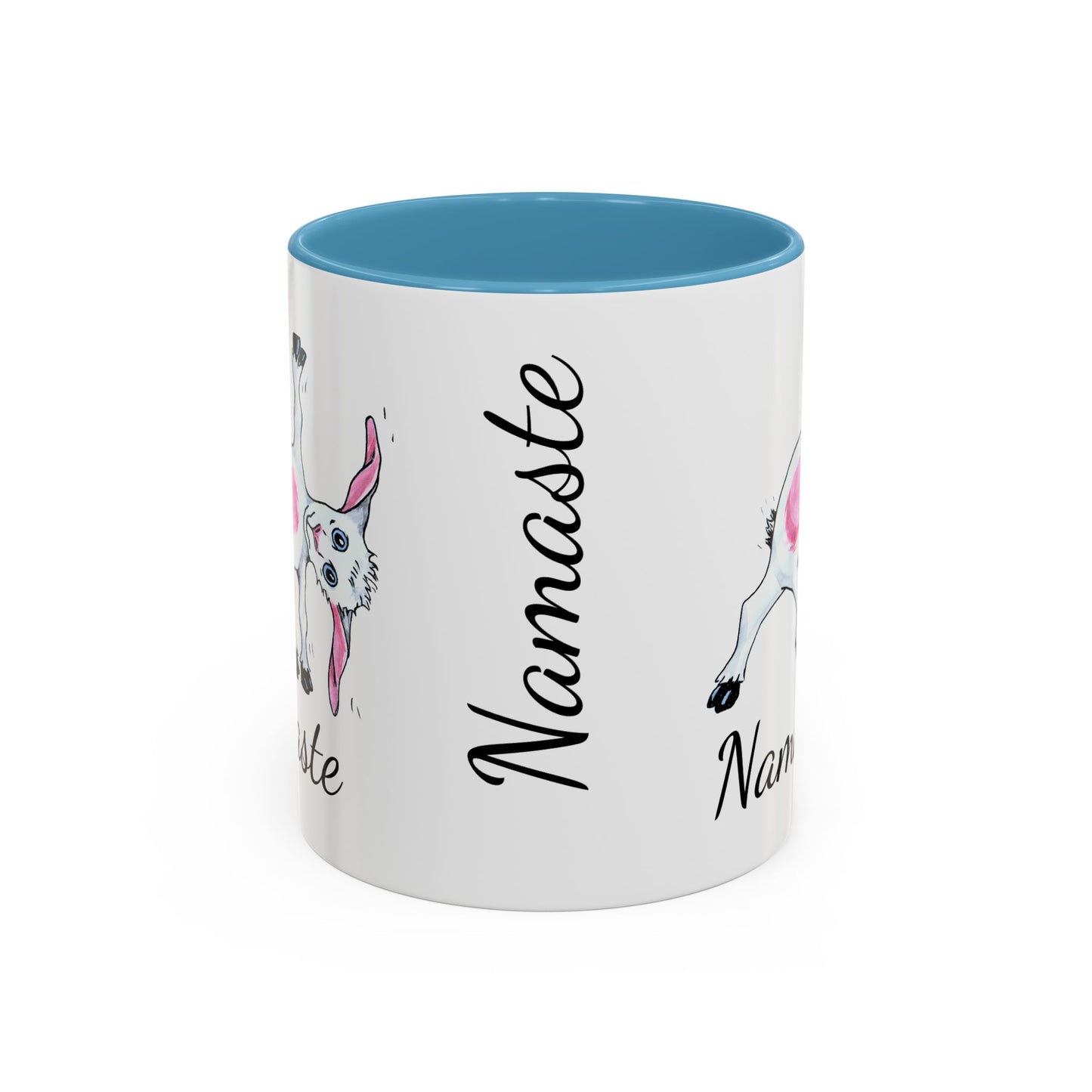 Accent Coffee Mug (11, 15oz), Yoga goat mug, goat yoga mug, funny mug, gift for mom, gift for her, yoga gift mug