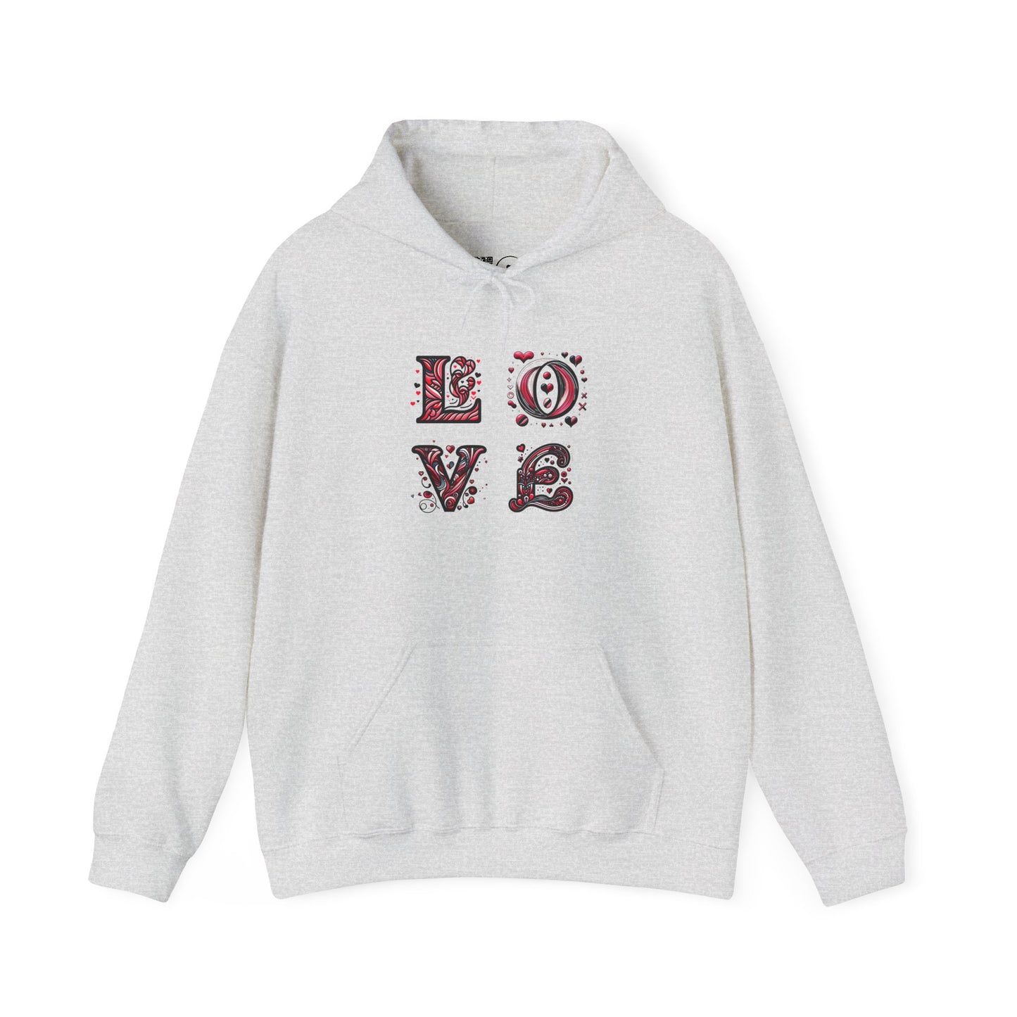 Vintage Love Unisex Hoodie, Cozy Sweatshirt for Couples, Valentine's Day Gift, Cute Casual Hoodie, Graphic Hoodie
