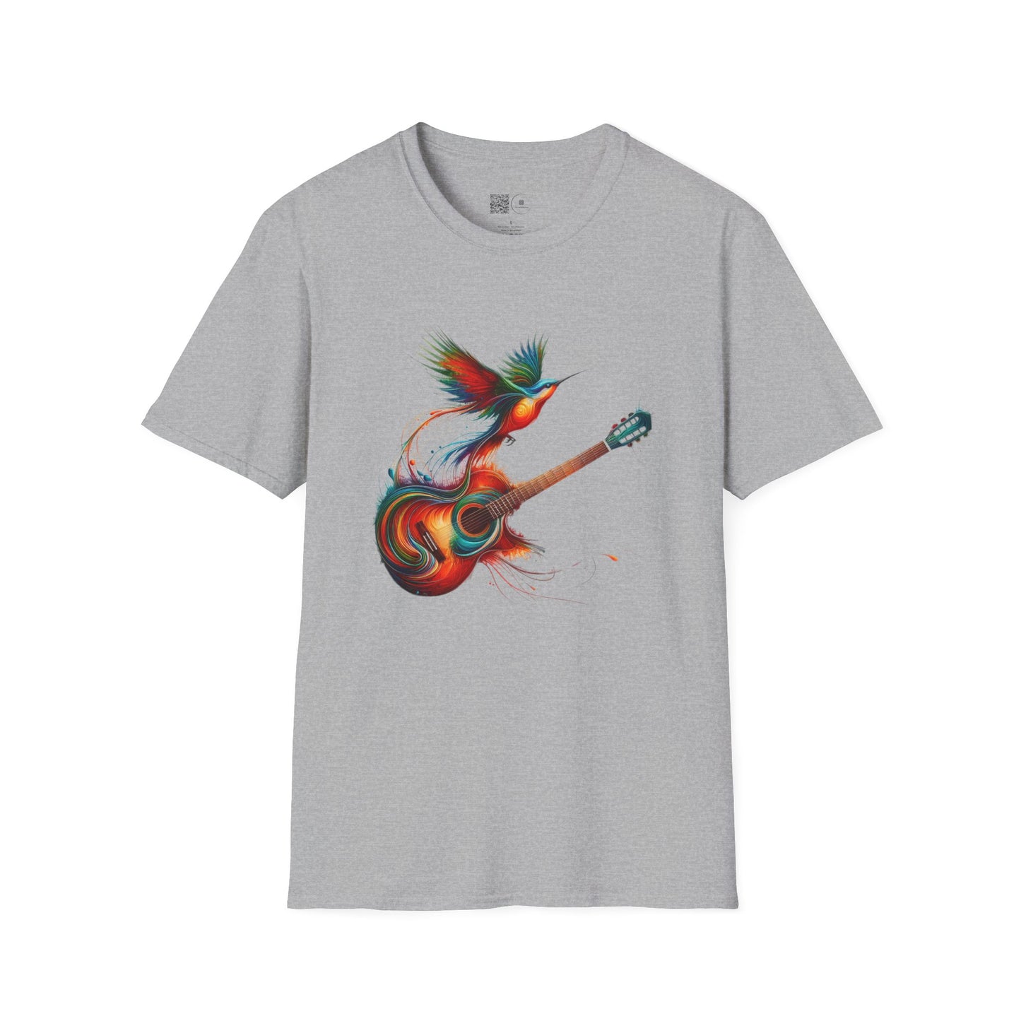 Vibrant Guitar Art T-Shirt - Unisex Music Lover Gift | Concert Festival Graphic Tee