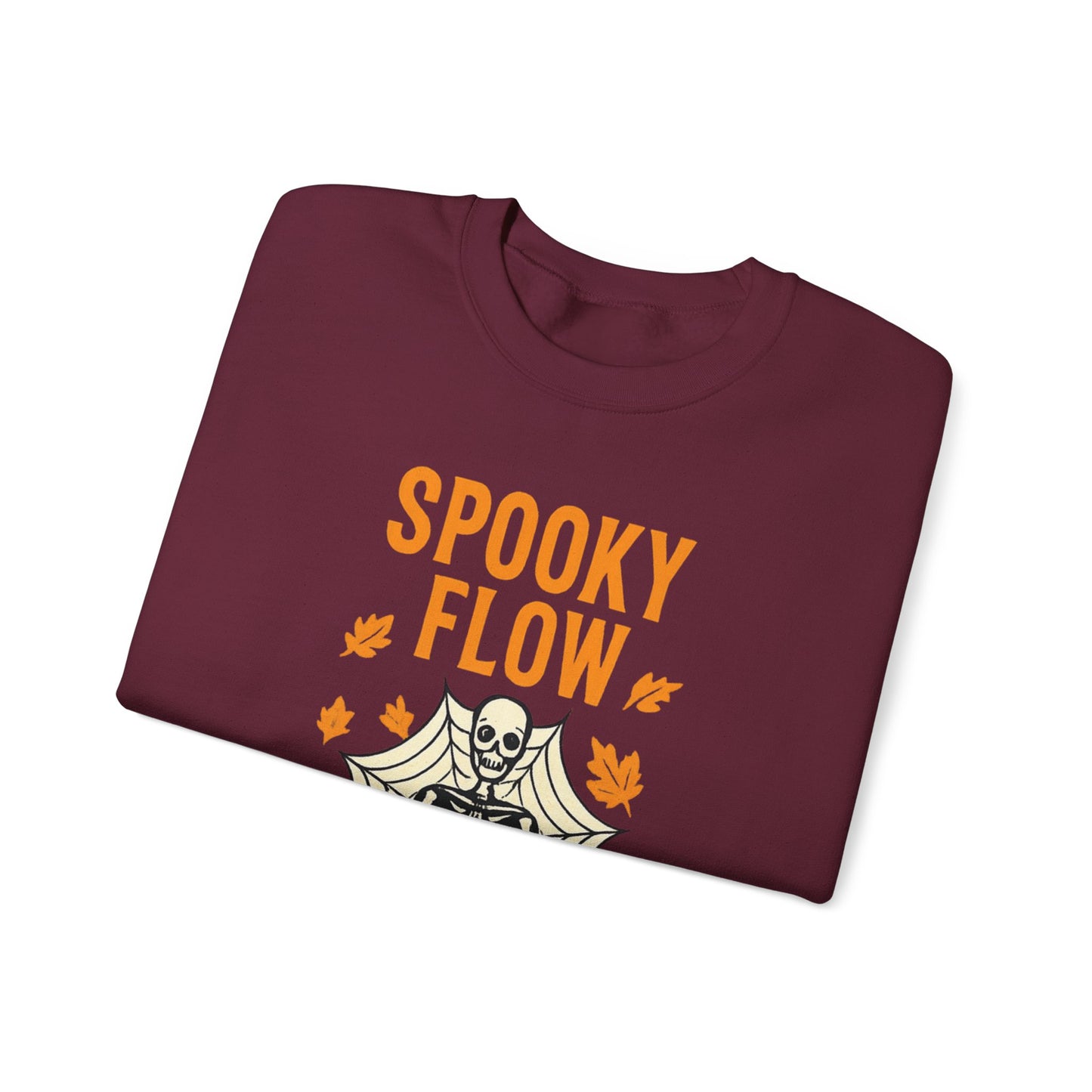 Spooky Flow Halloween Sweatshirt - Cozy Fall Pullover | Unisex Haunted Autumn Crewneck