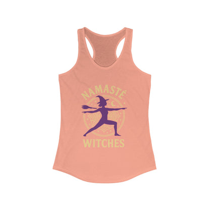 Namaste Witches Racerback Tank - Funny Yoga Workout Top | Halloween Witchy Women's Tank