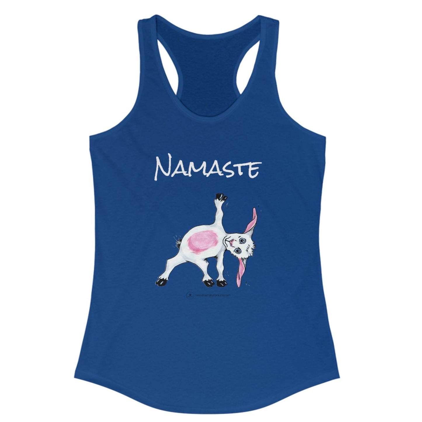 Namaste Goat Tank Top | Cute Yoga & Gym Wear for Women

