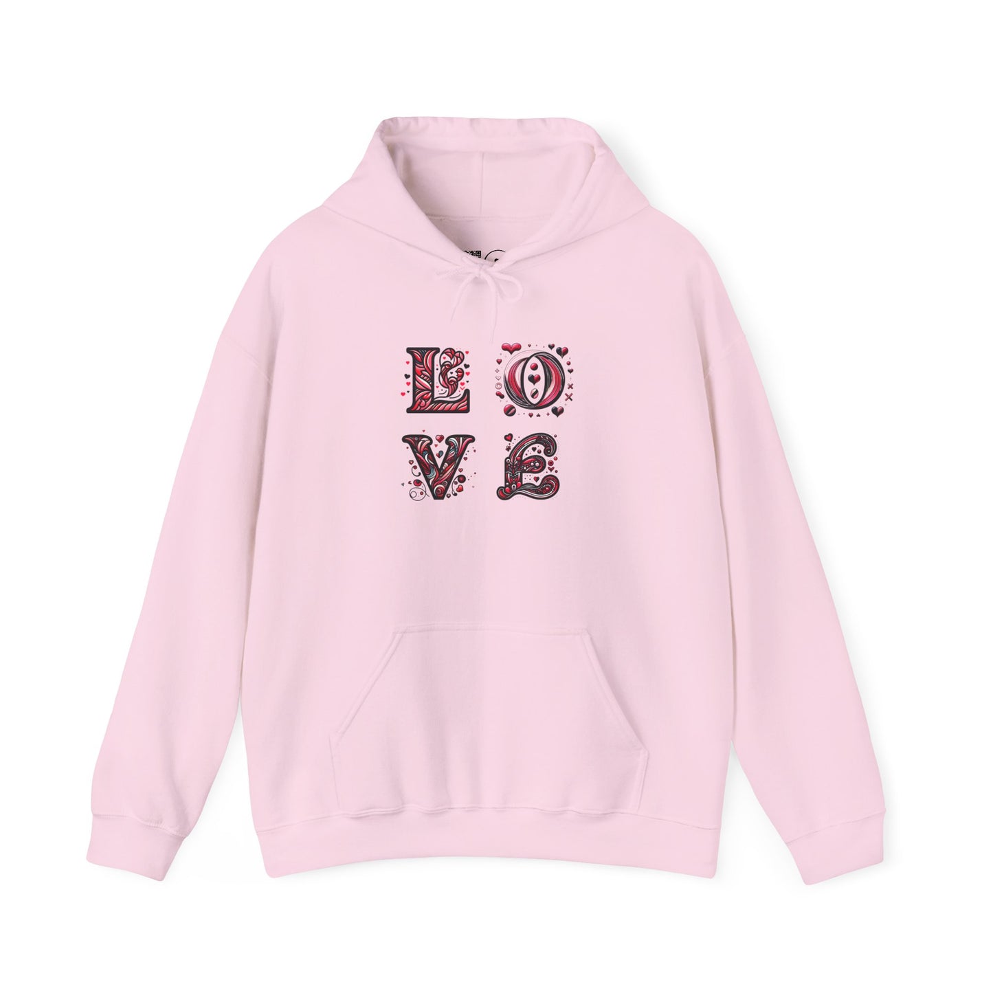 Vintage Love Unisex Hoodie, Cozy Sweatshirt for Couples, Valentine's Day Gift, Cute Casual Hoodie, Graphic Hoodie