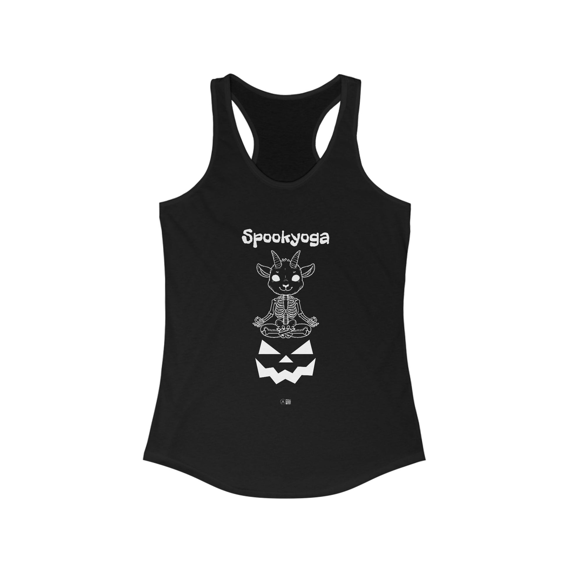 Women's Ideal Racerback Tank - Halloween Goat Skeleton Gift

