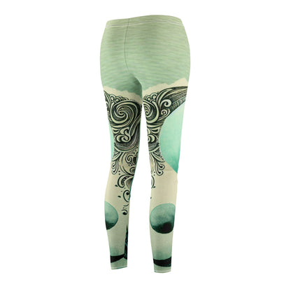 Yin Yang Mid-rise Leggings - Perfect for Yoga, Casual Wear, Fitness, Gifts, Home & Gym