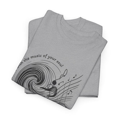 Wave Art Unisex Heavy Cotton Tee, Beach Lover Gift, Surfing T-Shirt, Summer Vibes Shirt, Ocean Aesthetic Apparel, Casual Wear
