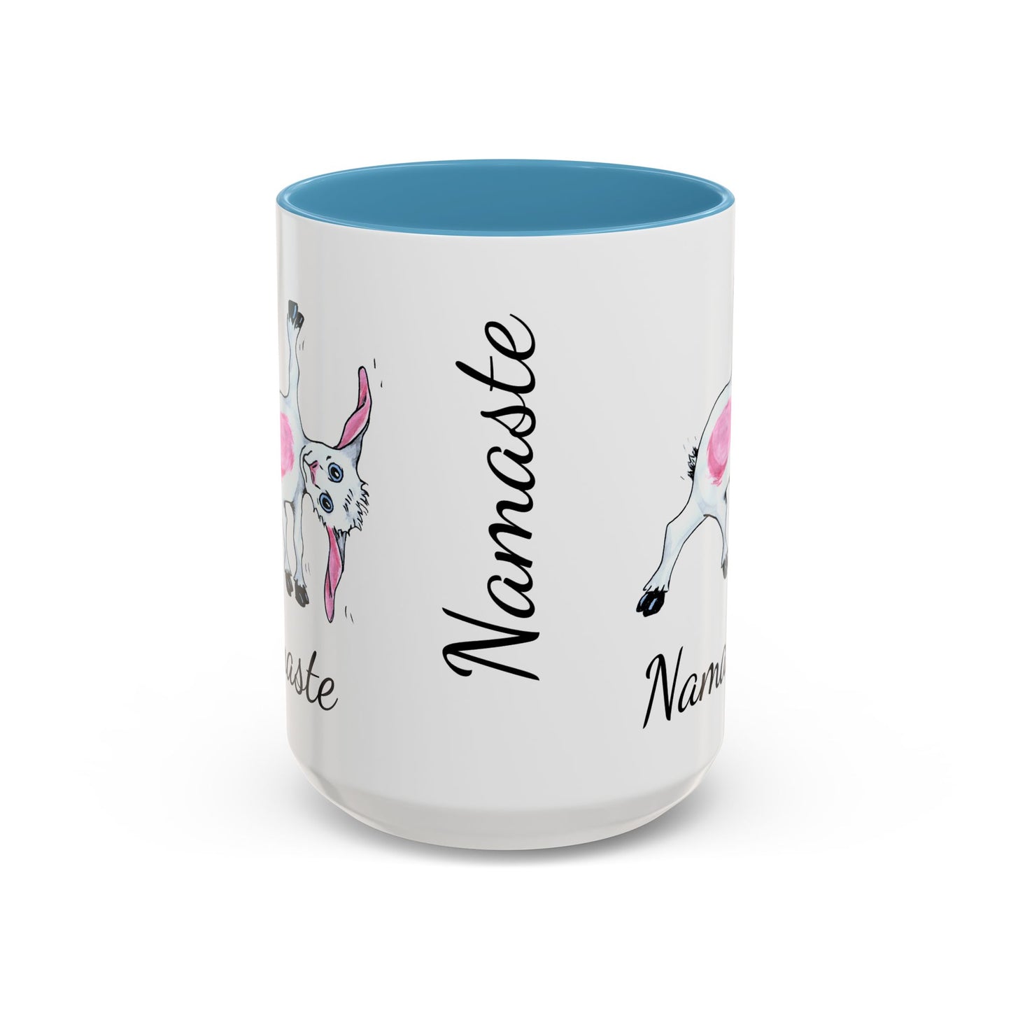 Accent Coffee Mug (11, 15oz), Yoga goat mug, goat yoga mug, funny mug, gift for mom, gift for her, yoga gift mug