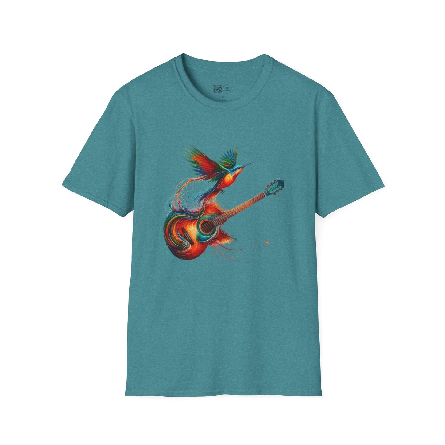 Vibrant Guitar Art T-Shirt - Unisex Music Lover Gift | Concert Festival Graphic Tee