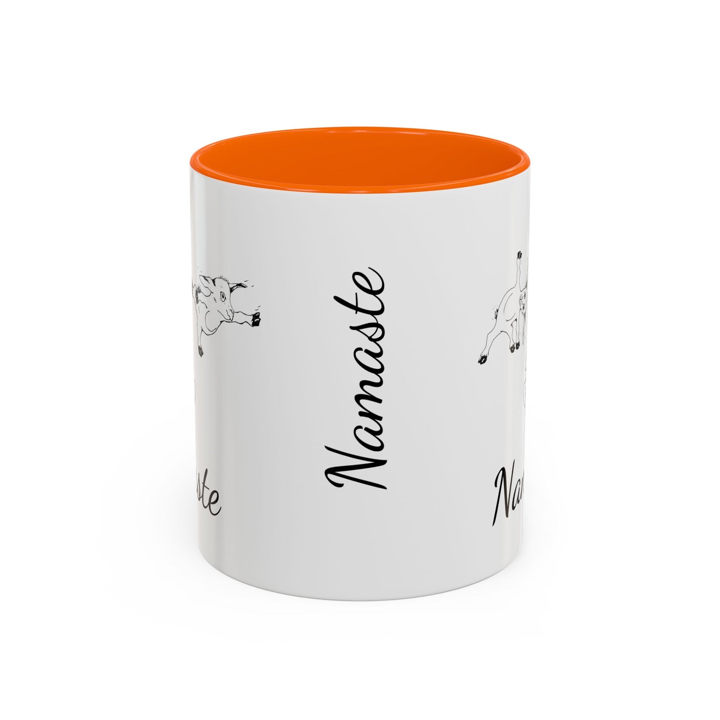 Accent Coffee Mug (11, 15oz), Yoga goat mug, goat yoga mug, funny mug, gift for mom, gift for her, yoga gift mug