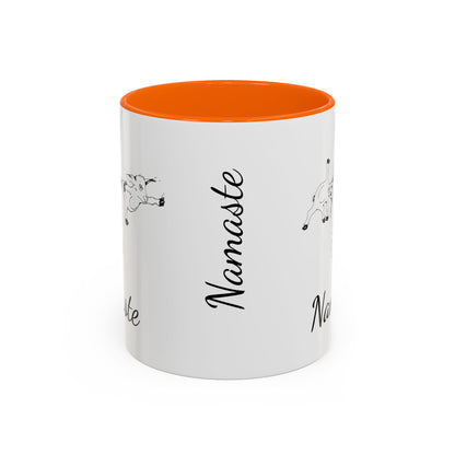 Accent Coffee Mug (11, 15oz), Yoga goat mug, goat yoga mug, funny mug, gift for mom, gift for her, yoga gift mug