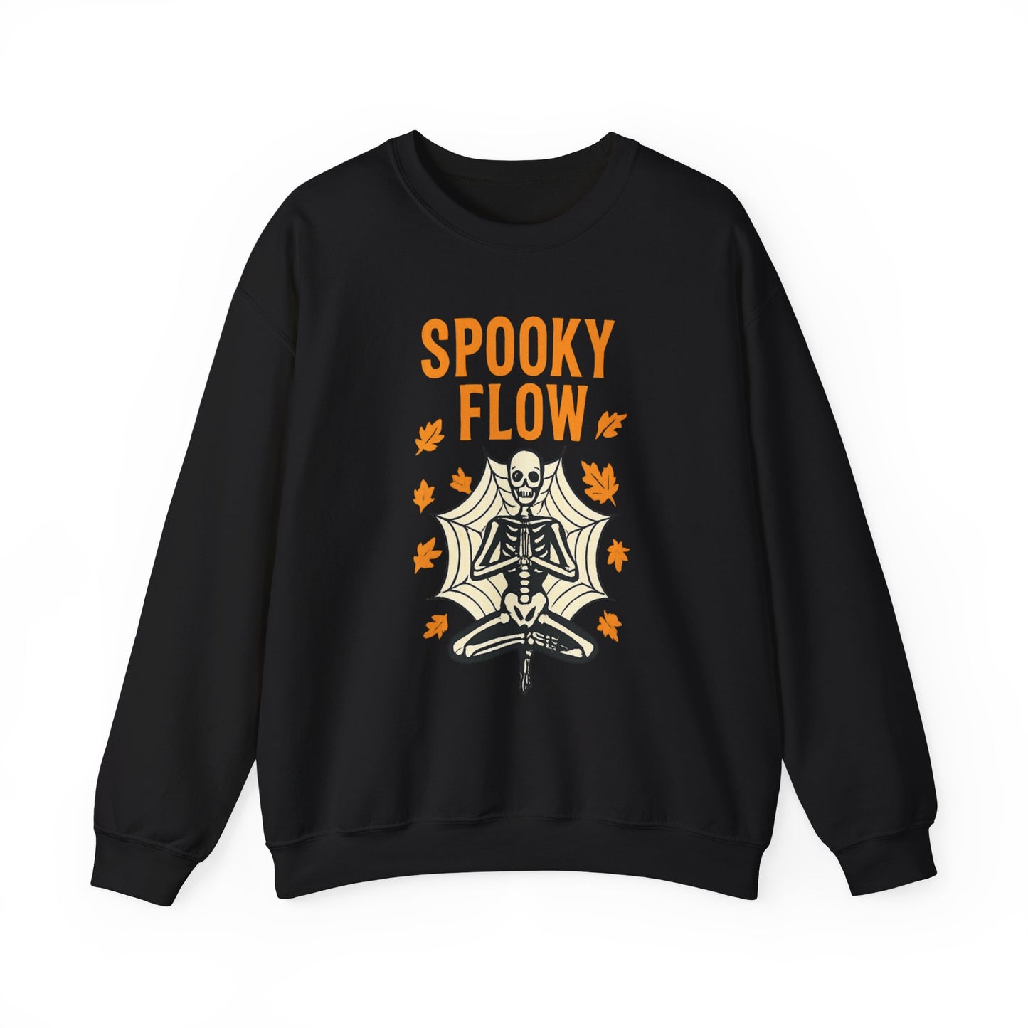 Spooky Flow Halloween Sweatshirt - Cozy Fall Pullover | Unisex Haunted Autumn Crewneck