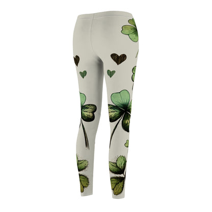 Shamrock Print Leggings for Women, St. Patrick's Day, Casual Wear, Yoga Pants, Gift for Her