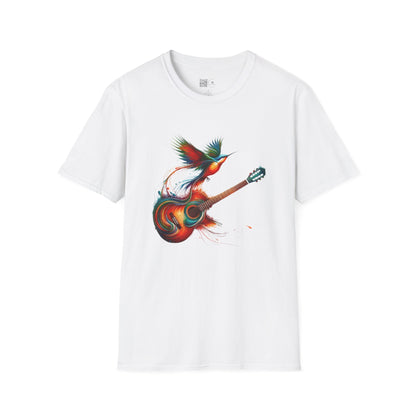 Vibrant Guitar Art T-Shirt - Unisex Music Lover Gift | Concert Festival Graphic Tee