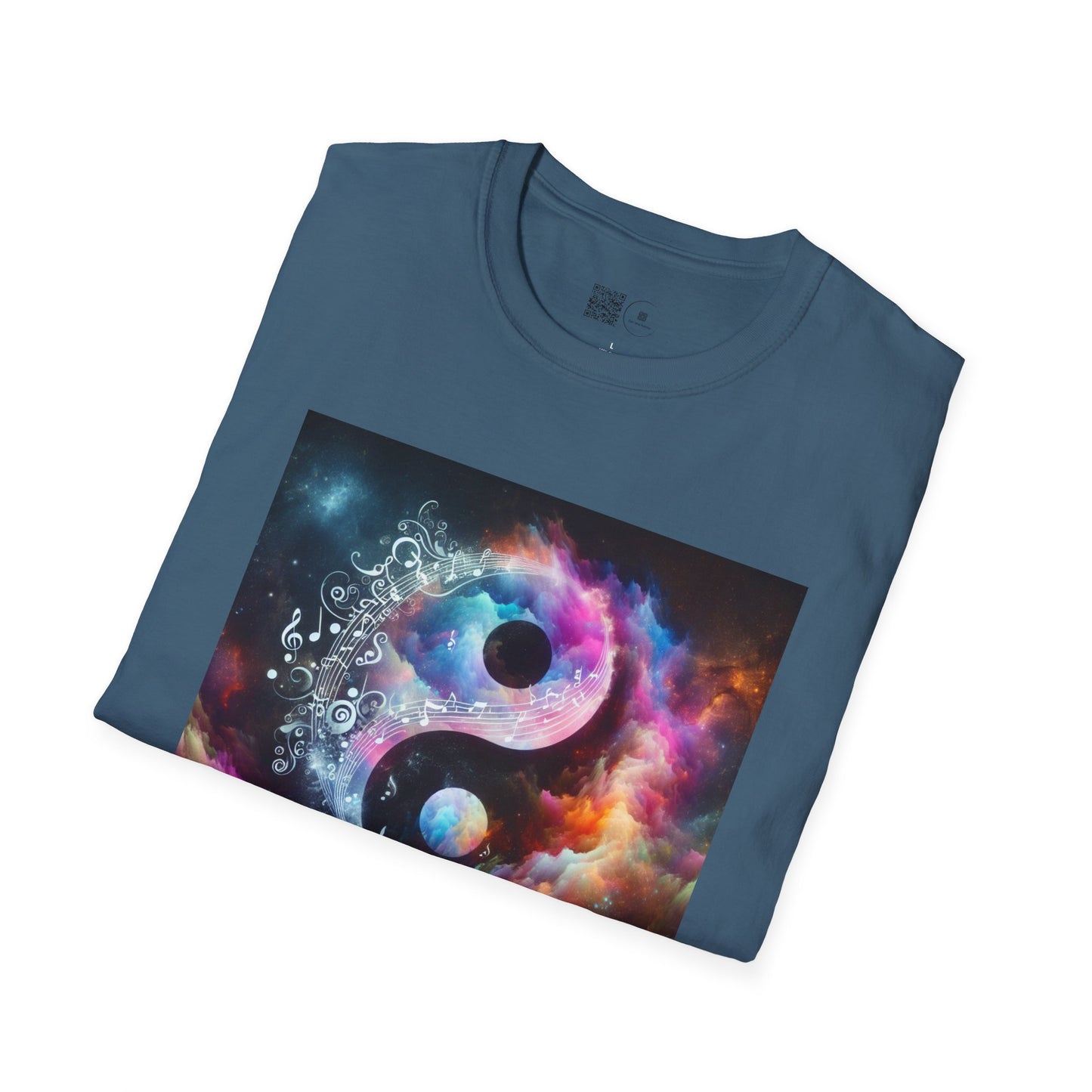 Cosmic Yin Yang T-Shirt - Vibrant Unisex Tee, Spiritual Gift, Music lover Gift, Astrology Fashion, Retro Style Shirt, Trendy Tee