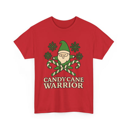 Candy Cane Warrior Christmas Shirt - Funny Yoga Holiday T-Shirt | Festive Fitness Gift