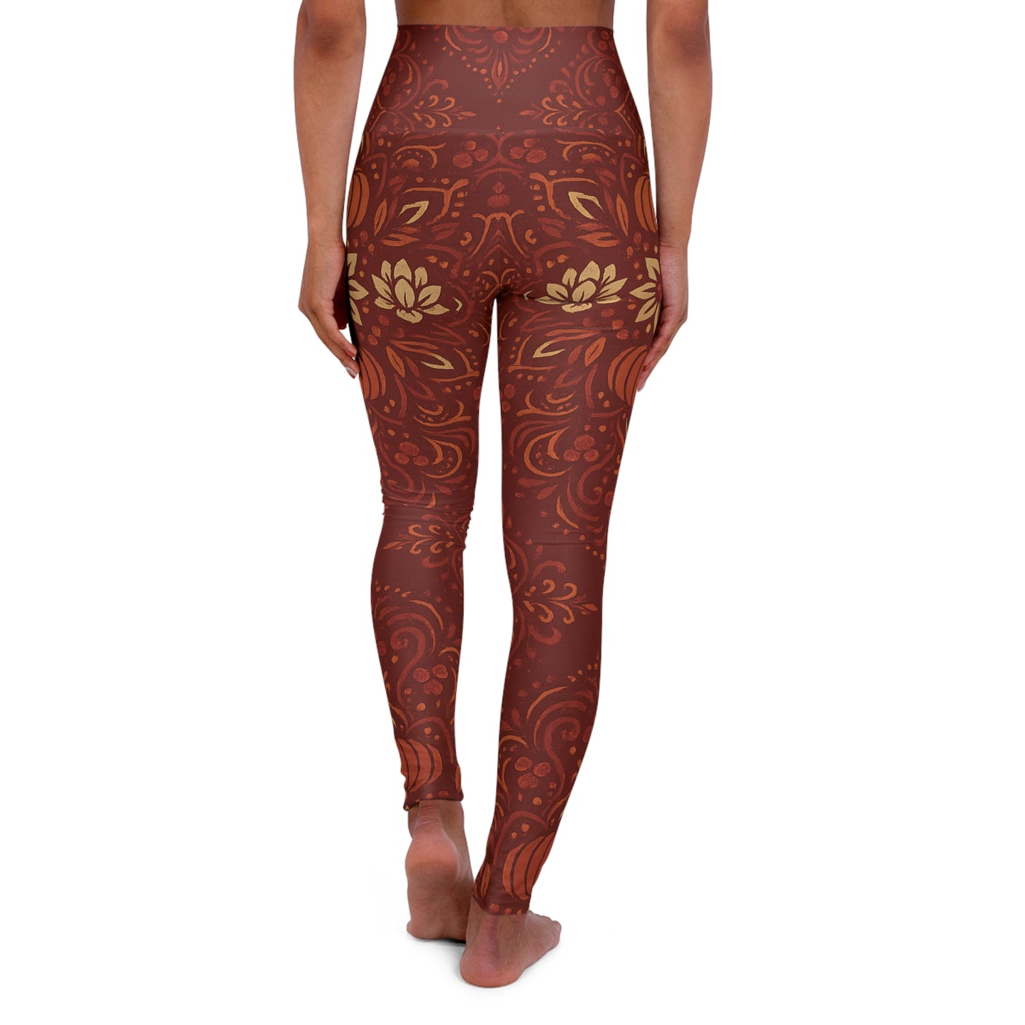 Fall Mandala Yoga Leggings - High Waisted Boho Print | Women's Activewear Workout Pants