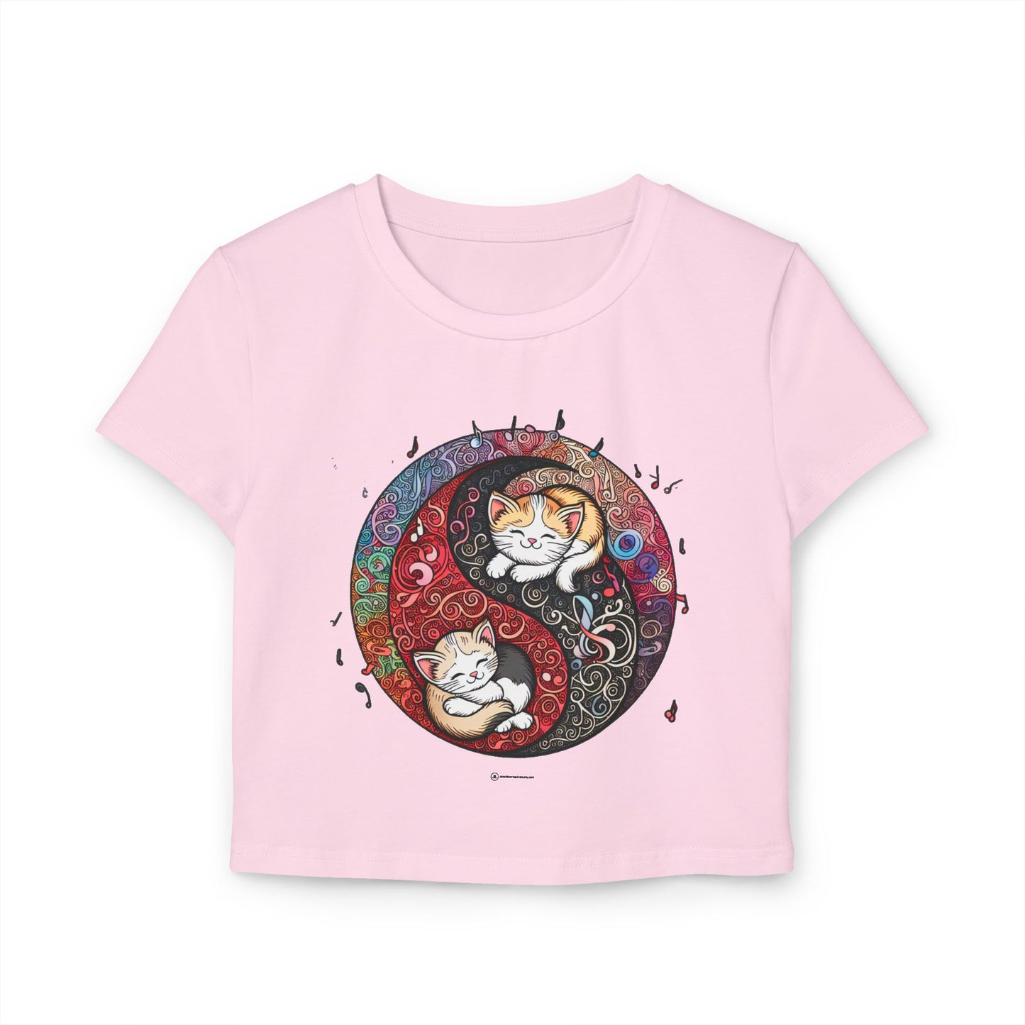 Yin Yang Tee Women Cat and Pet Animal Lover Shirt | Cool Designed Cat Themed Spiritual Yin Yang T-Shirt Outfit Gift for Her