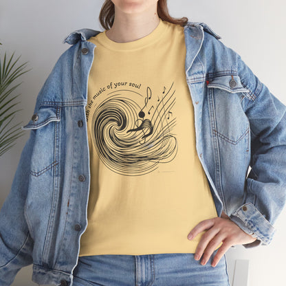 Wave Art Unisex Cotton Tee - Perfect Beach Lover Gift

