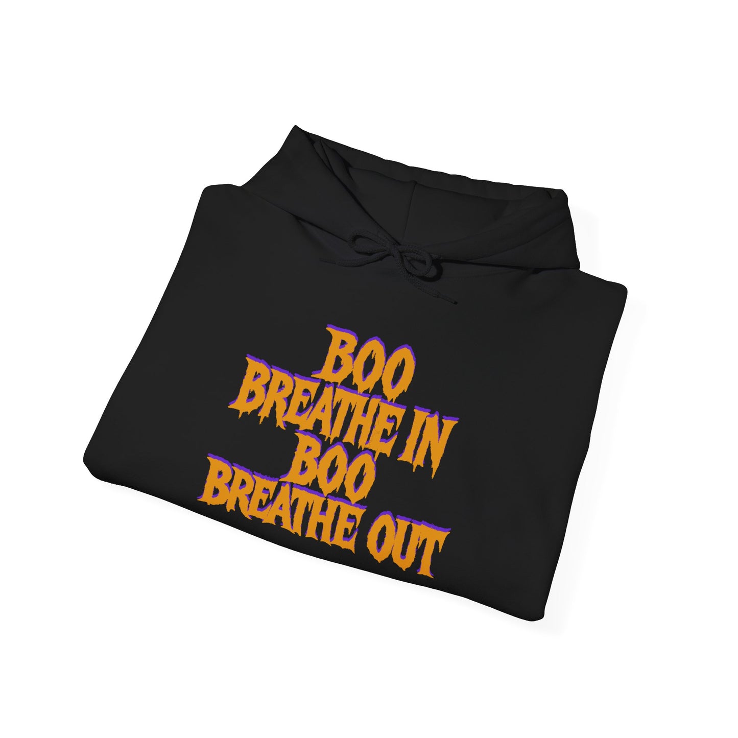 Boo Breathe In Boo Breathe Out Hoodie - Funny Halloween Yoga Sweatshirt | Unisex Ghost Pullover