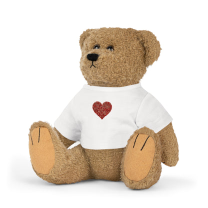 Love You Plush Teddy Bear, Cute Gift Valentines Day, Cute Teddy gift for Her, Valentines Day Gift, Cuddle Buddy