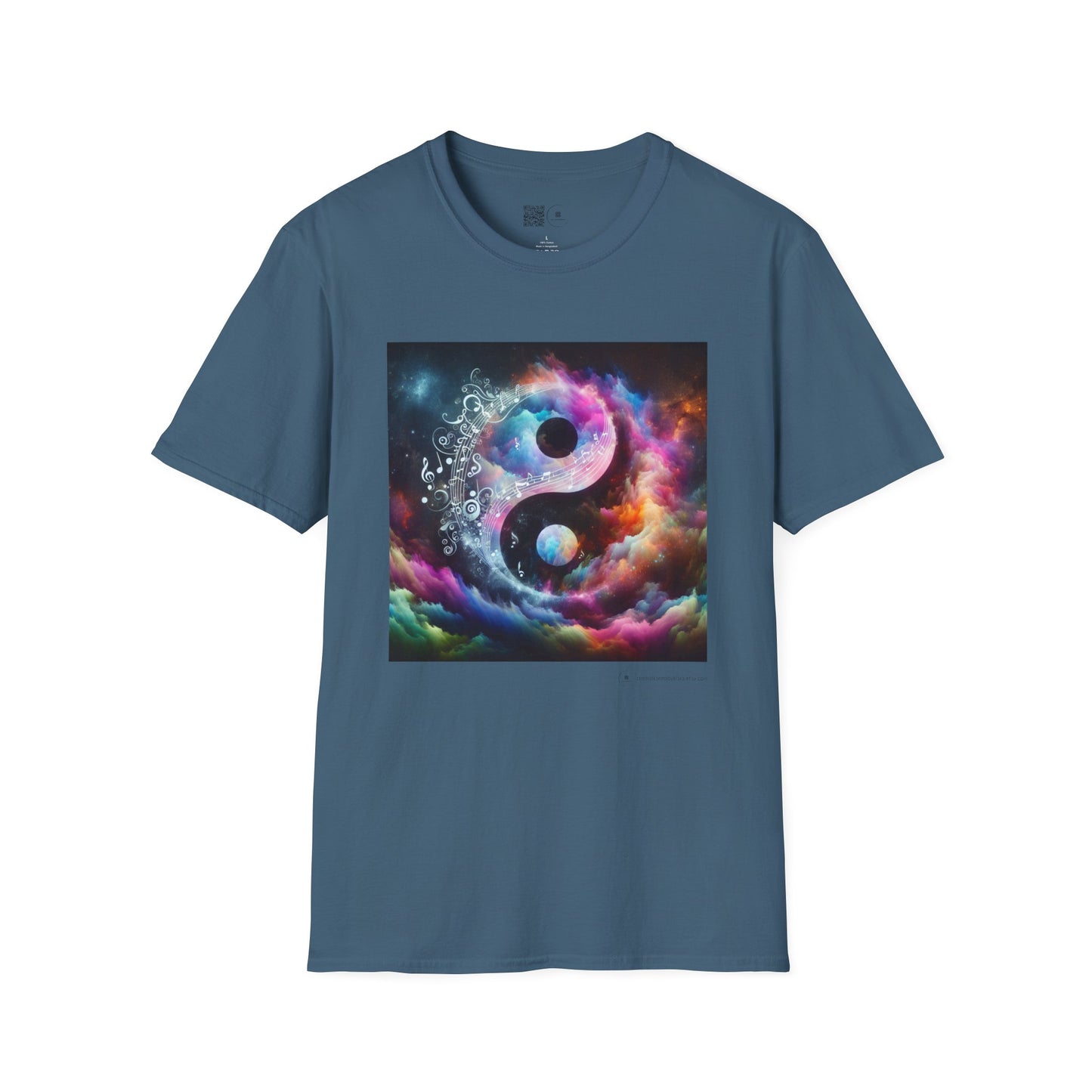 Cosmic Yin Yang T-Shirt - Vibrant Unisex Tee, Spiritual Gift, Music lover Gift, Astrology Fashion, Retro Style Shirt, Trendy Tee