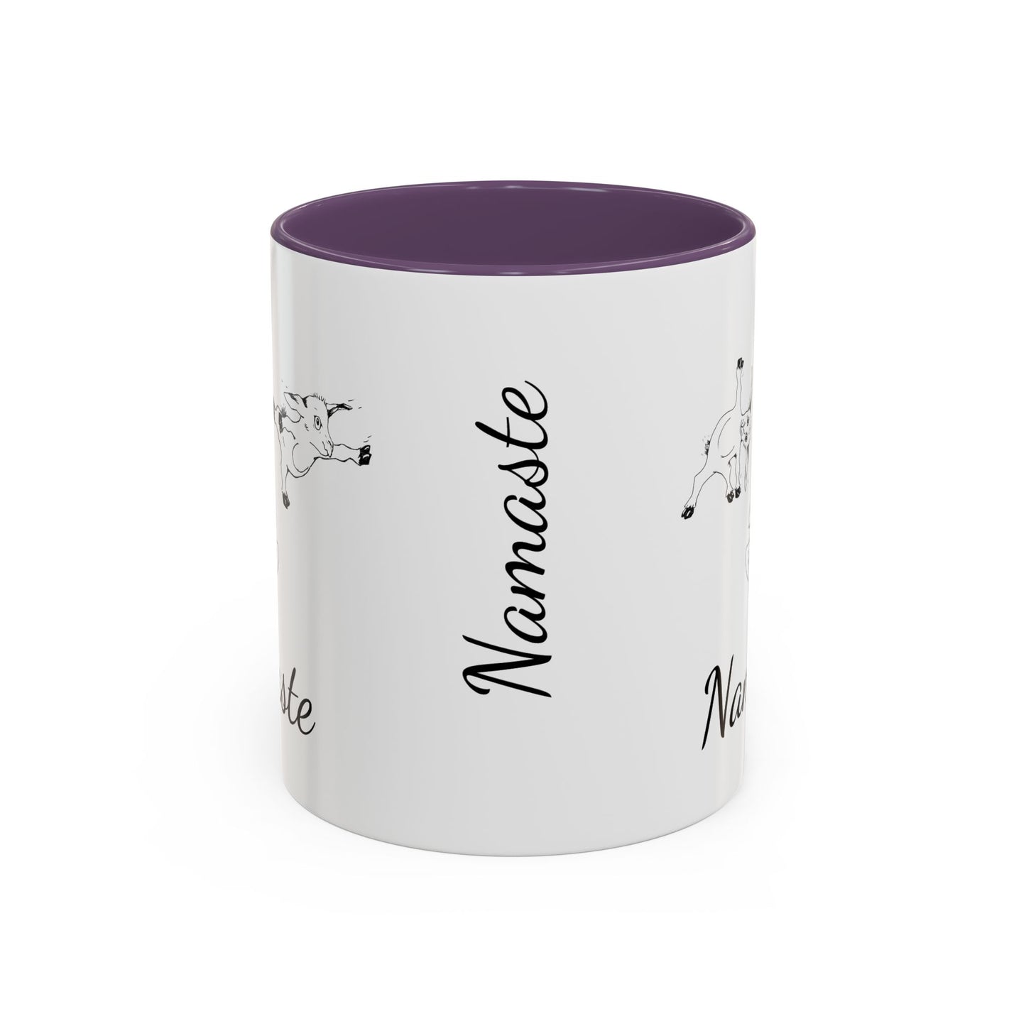 Accent Coffee Mug (11, 15oz), Yoga goat mug, goat yoga mug, funny mug, gift for mom, gift for her, yoga gift mug