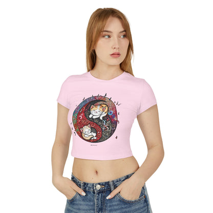 Yin Yang Cat Lover Tee - Stylish & Sustainable Gift for Her

