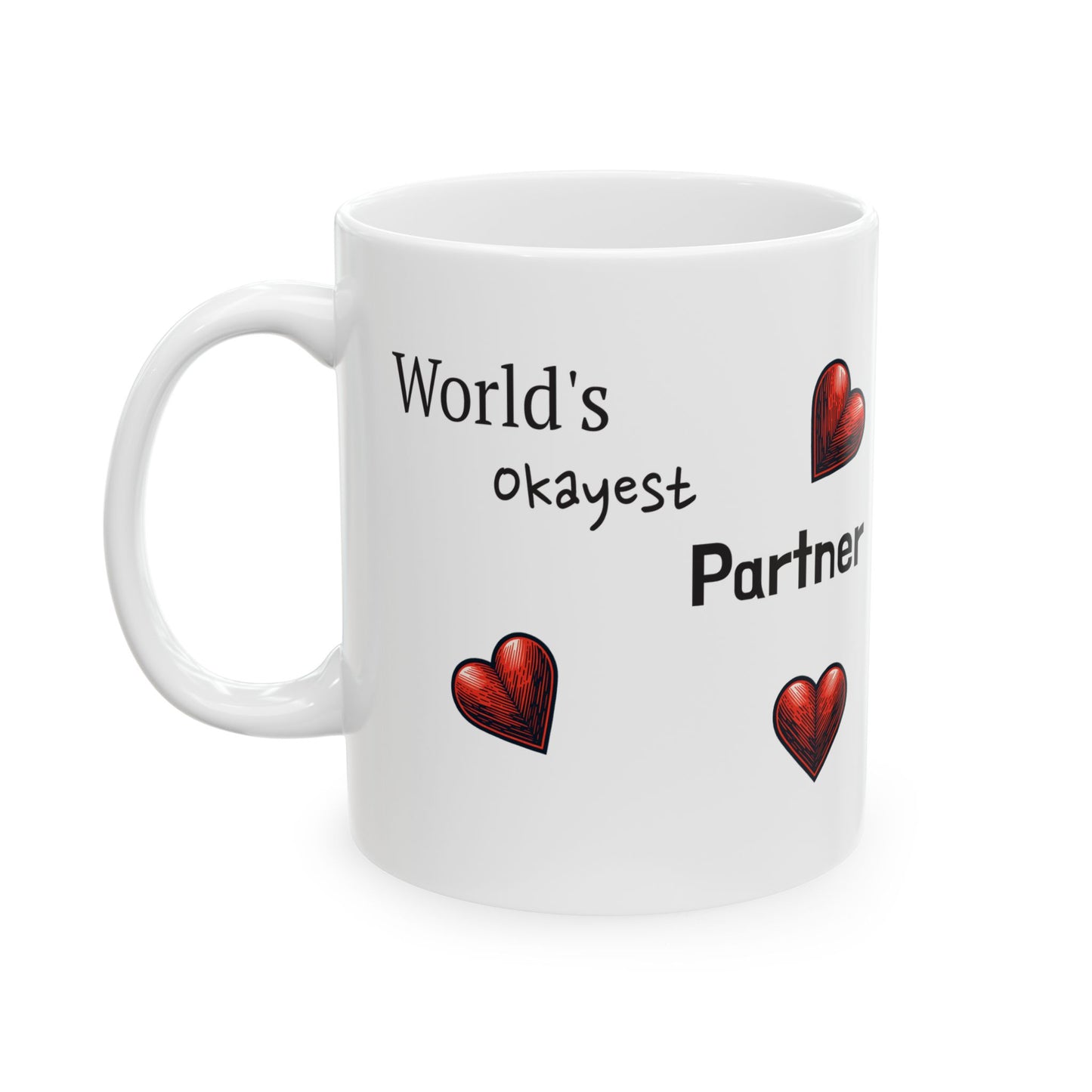 Valentines Day Ceramic Gift Mug, (11oz, 15oz) | Perfect Gift for Valentine's Day