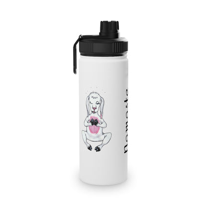 Stainless Steel Water Bottle, Sports Lid, Yoga goat water bottle, goat yoga water bottle, funny water bottle, gift for mom, gift for her