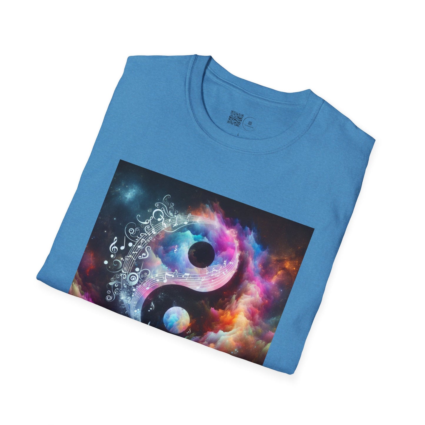 Cosmic Yin Yang T-Shirt - Vibrant Unisex Tee, Spiritual Gift, Music lover Gift, Astrology Fashion, Retro Style Shirt, Trendy Tee