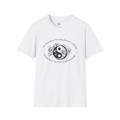 Unisex Softstyle T-Shirt, Yin Yang Tee, Gift for music lover, spiritual gift, gift for her, gift for him, holiday gift T-shirt