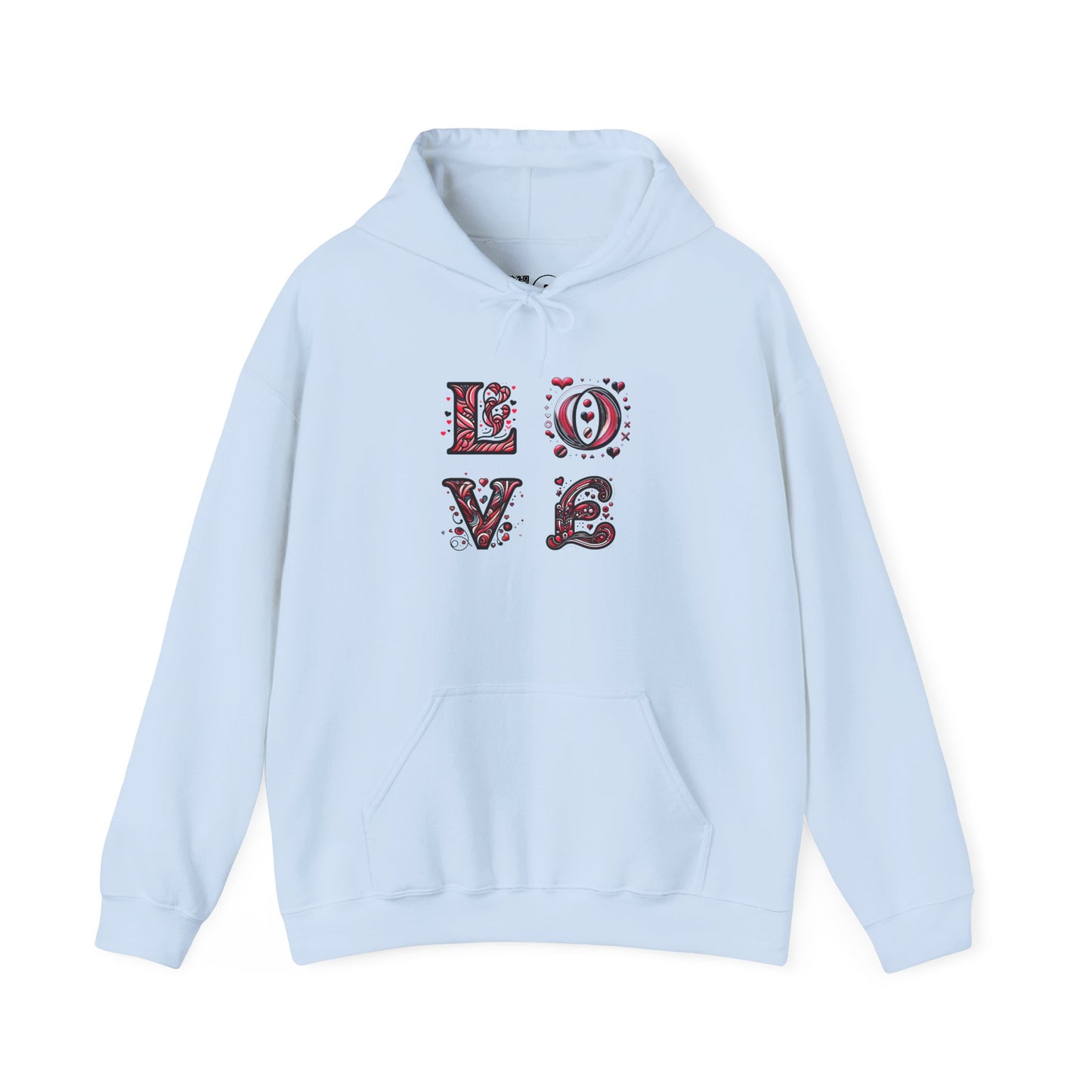 Vintage Love Unisex Hoodie, Cozy Sweatshirt for Couples, Valentine's Day Gift, Cute Casual Hoodie, Graphic Hoodie