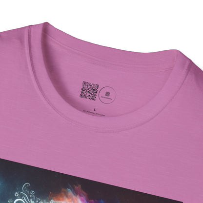 Cosmic Yin Yang T-Shirt - Vibrant Unisex Tee, Spiritual Gift, Music lover Gift, Astrology Fashion, Retro Style Shirt, Trendy Tee