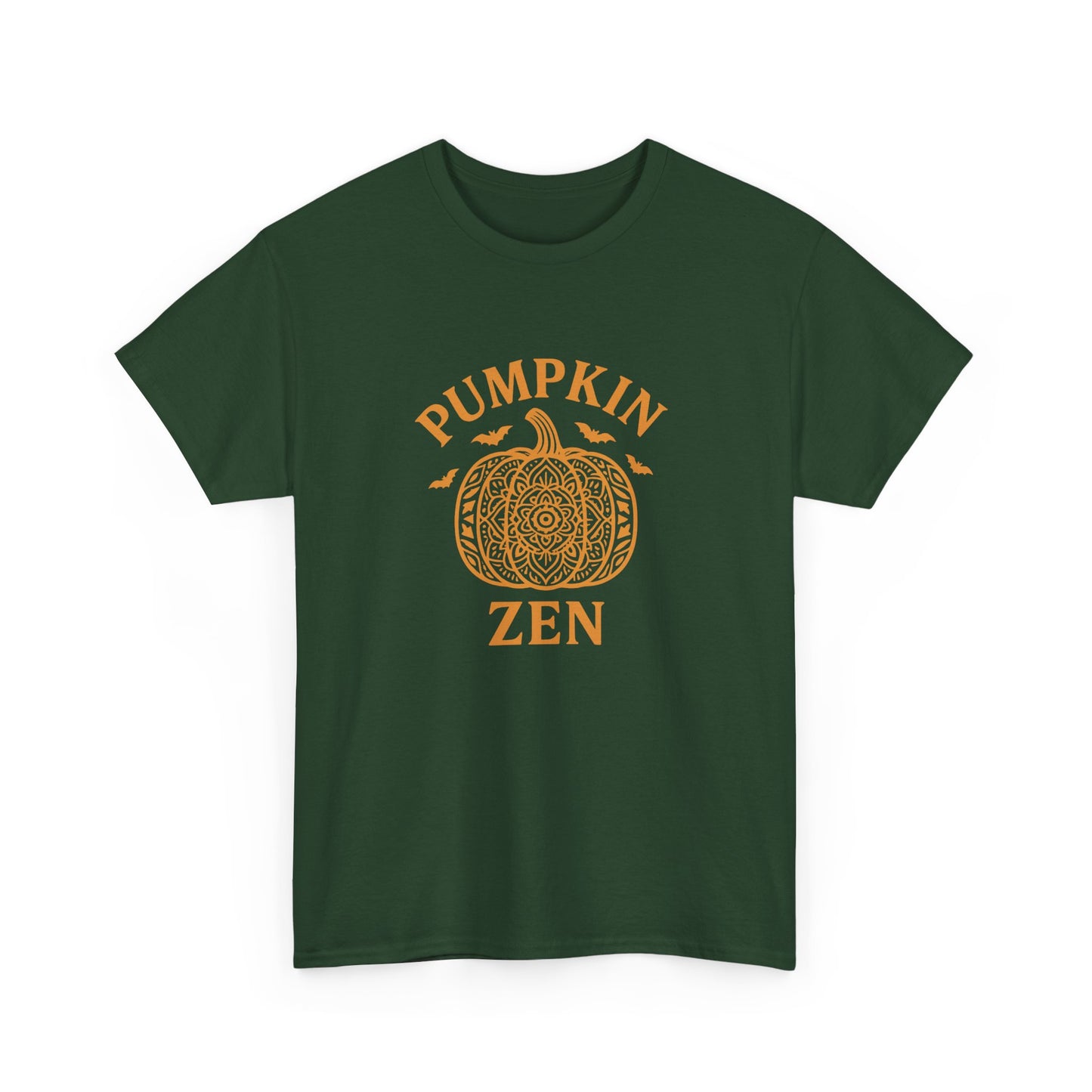 Pumpkin Zen Unisex Tee - Fall Halloween Meditation Shirt | Relaxing Autumn Graphic Tee