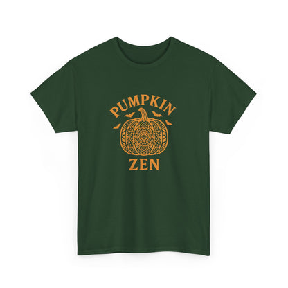 Pumpkin Zen Unisex Tee - Fall Halloween Meditation Shirt | Relaxing Autumn Graphic Tee