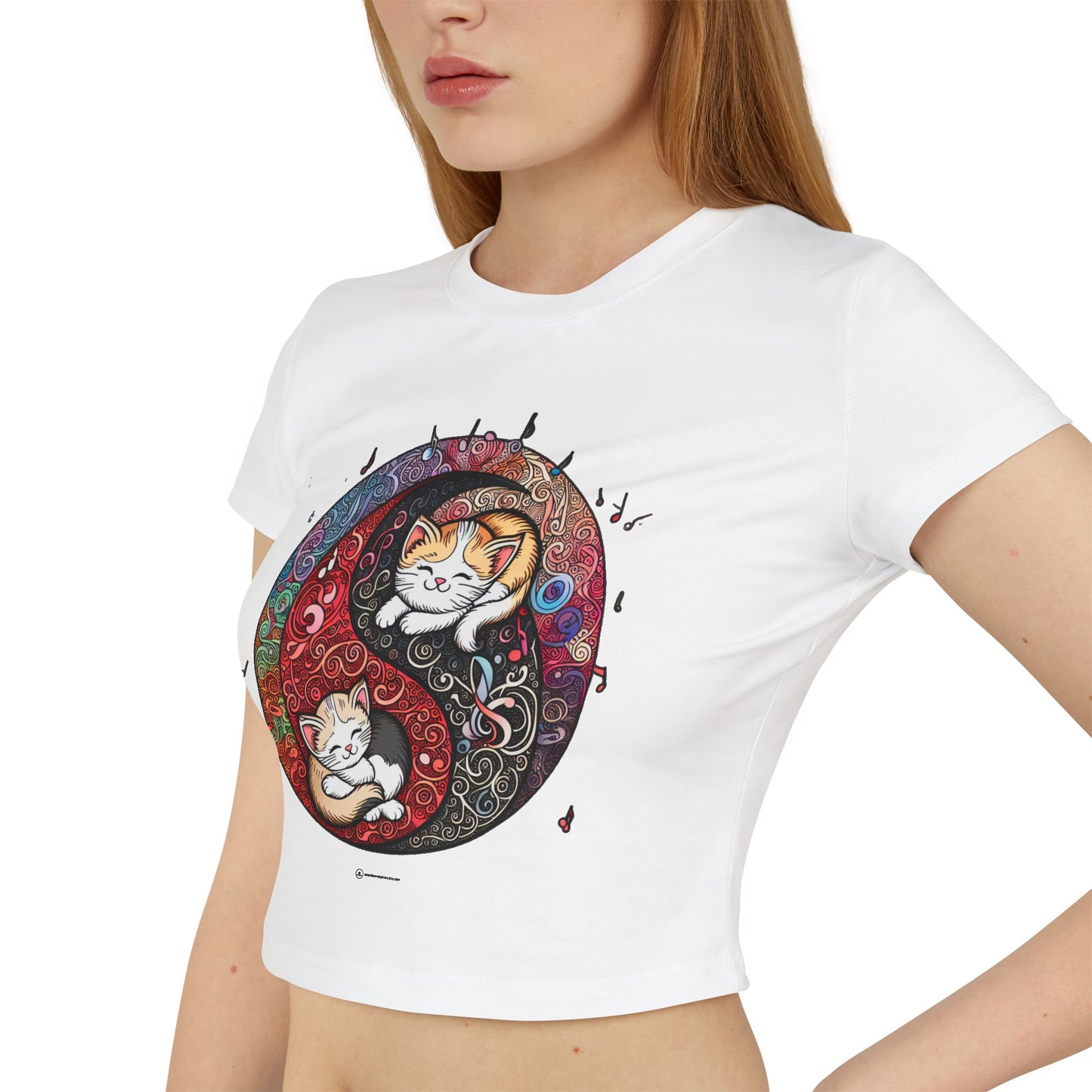 Yin Yang Tee Women Cat and Pet Animal Lover Shirt | Cool Designed Cat Themed Spiritual Yin Yang T-Shirt Outfit Gift for Her