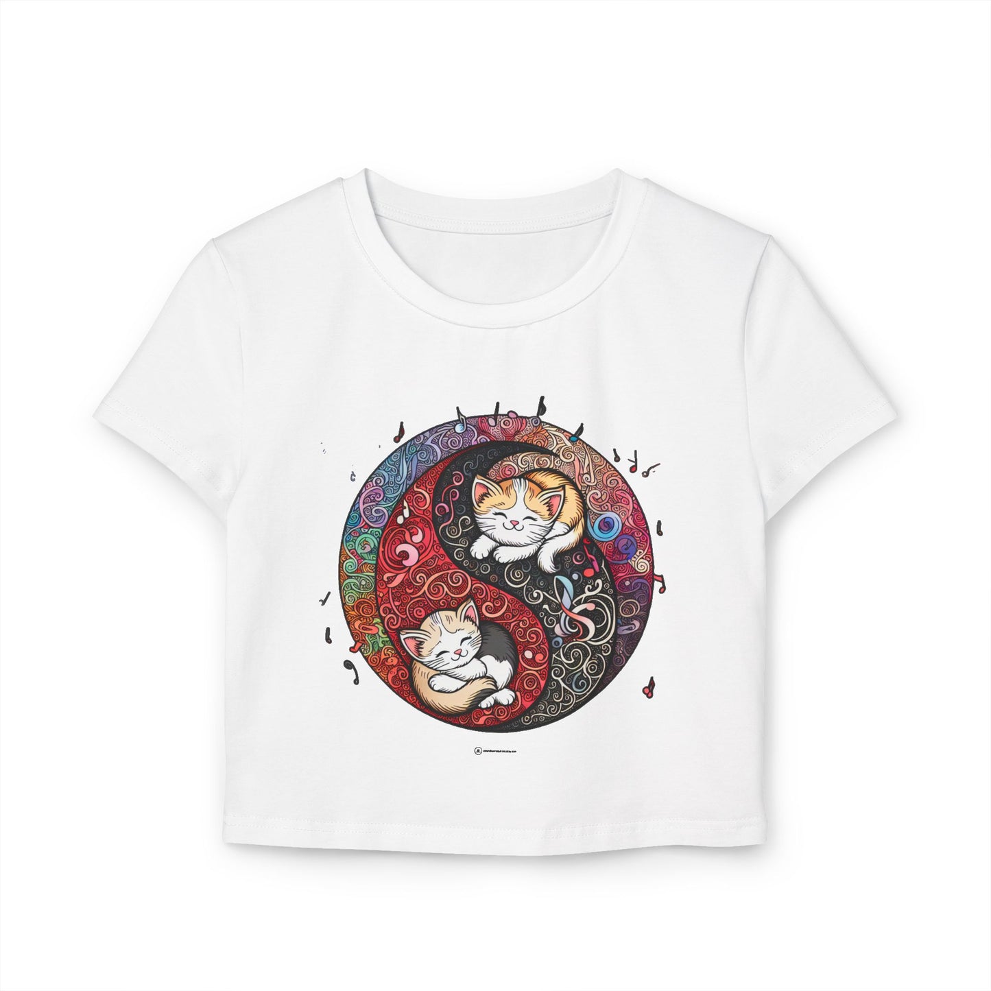 Yin Yang Tee Women Cat and Pet Animal Lover Shirt | Cool Designed Cat Themed Spiritual Yin Yang T-Shirt Outfit Gift for Her