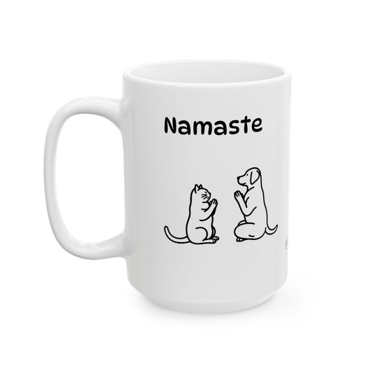 Pet Lovers Ceramic Mug, Cute Dog and Cat Designs, Dog lovers Mug, Funny Pet Owner Gift, 11oz/15oz Coffee Cup, gift for her